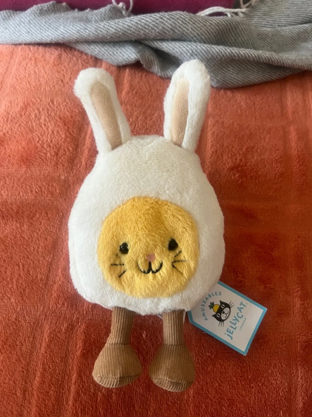 Retired Jellycat Amuseables Bunny Egg Plush - Picture 1 of 10